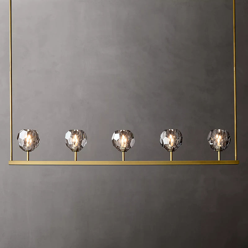 Boule Cristal Linear Chandelier 48" - Franing