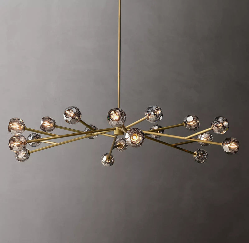 Boule Crystal Round Chandelier 72" - Franing