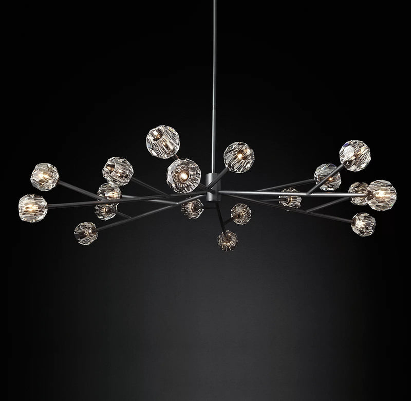 Boule Crystal Round Chandelier 72" - Franing
