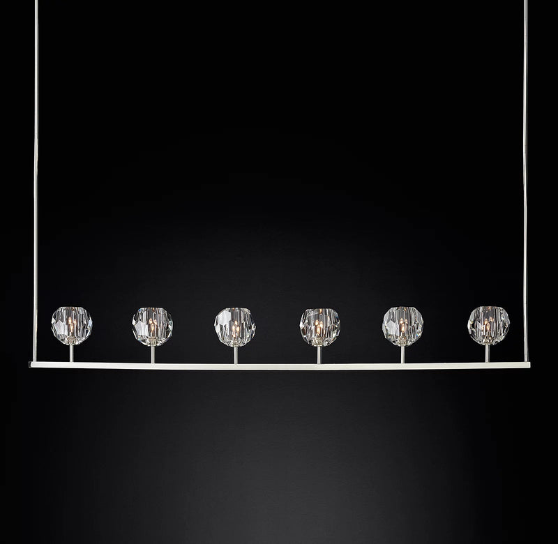 Boule Cristal Linear Chandelier 60" - Franing