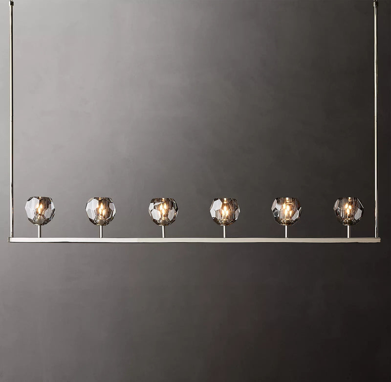 Boule Cristal Linear Chandelier 60" - Franing