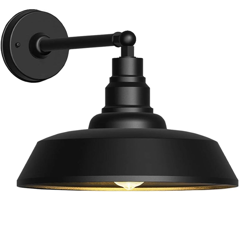 Premium Outdoor Barn Light – Straight Arm Farmhouse Wall Sconce for Patio. Garage. or Entryway