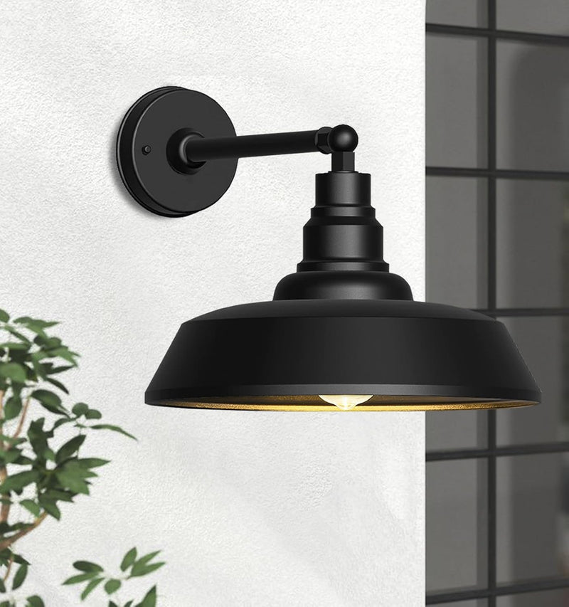 Premium Outdoor Barn Light – Straight Arm Farmhouse Wall Sconce for Patio. Garage. or Entryway