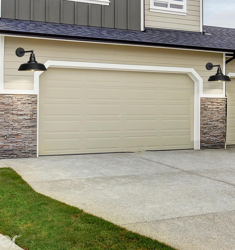 Premium Outdoor Barn Light – Straight Arm Farmhouse Wall Sconce for Patio. Garage. or Entryway