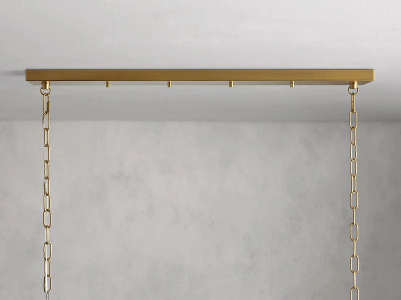 Franing Chandelier,SHOP ALL,metal chandelier,Farmhouse Garnet 54" Rectangular Chandelier