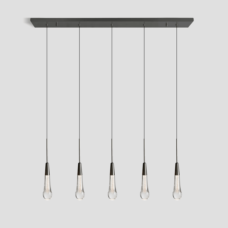 Franing SHOP ALL,crystal chandelier,Ceiling,Island counter/dining room BRONZE / 35'' (5 lights) Soltaire Linear Chandelier 22'' 35''W