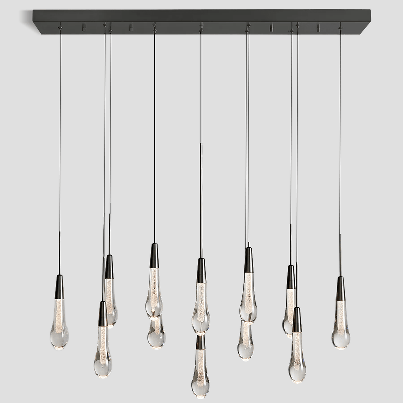 Franing SHOP ALL,crystal chandelier,Ceiling,Island counter/dining room BRONZE / 37'' Soltaire Linear Chandelier 37'' 50'' 70'' 87"W 120"W