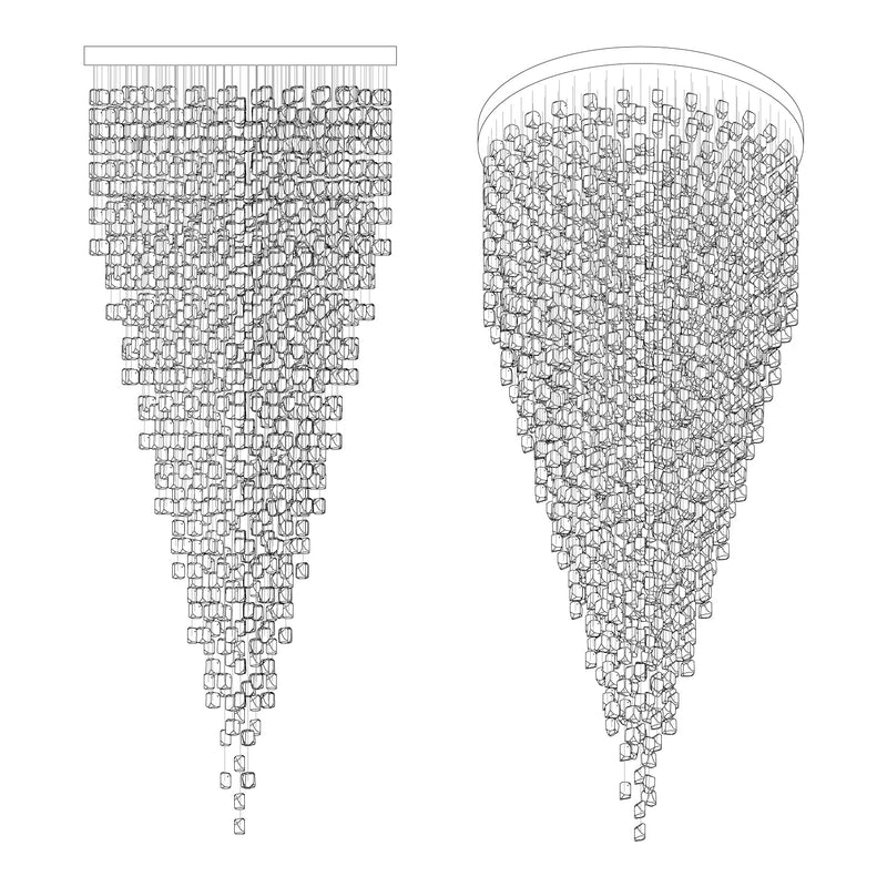 Crystal Stone Chandelier