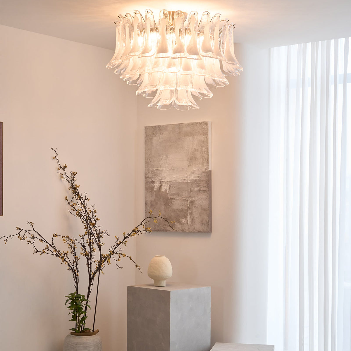 Wave Murano Ceiling Lamp