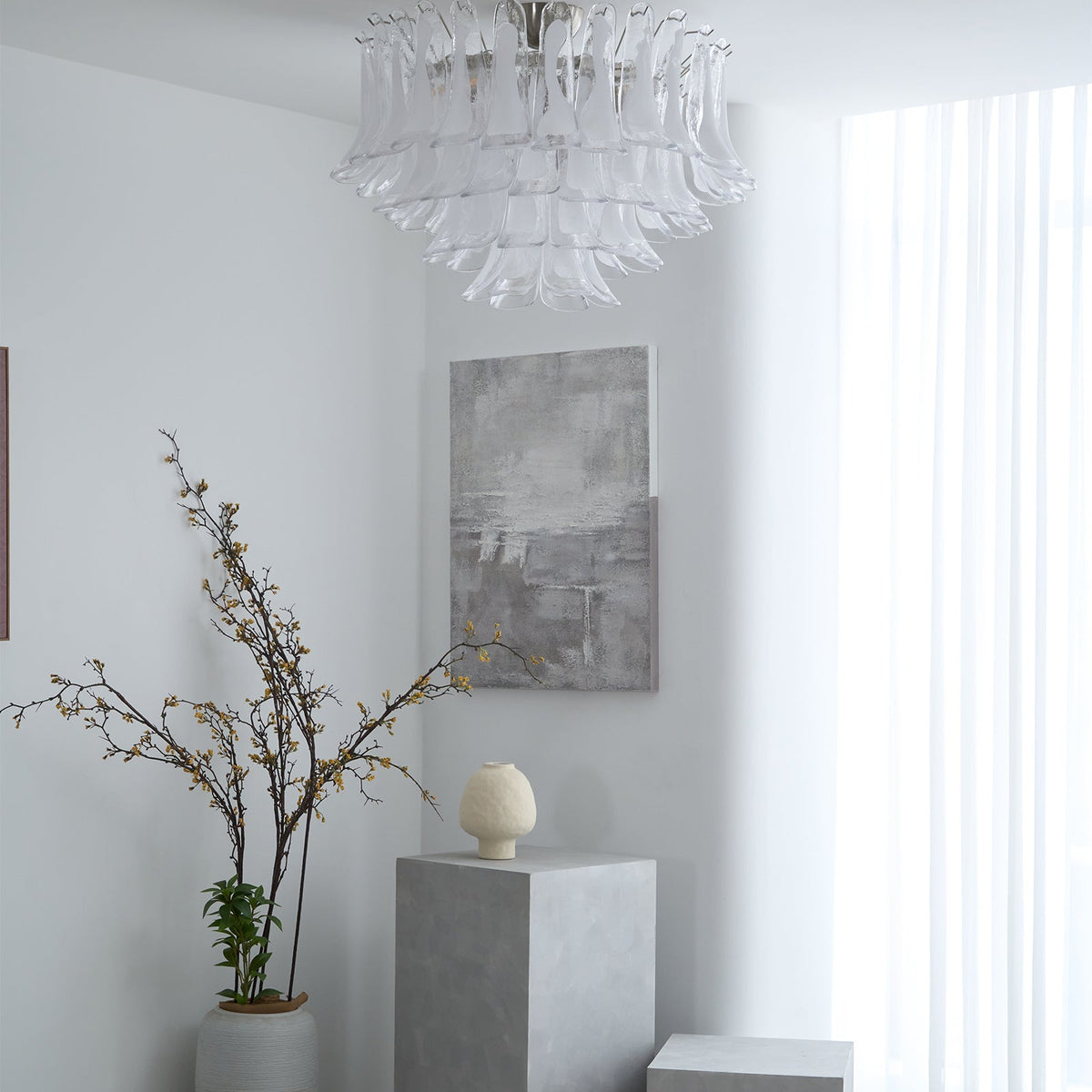 Wave Murano Ceiling Lamp
