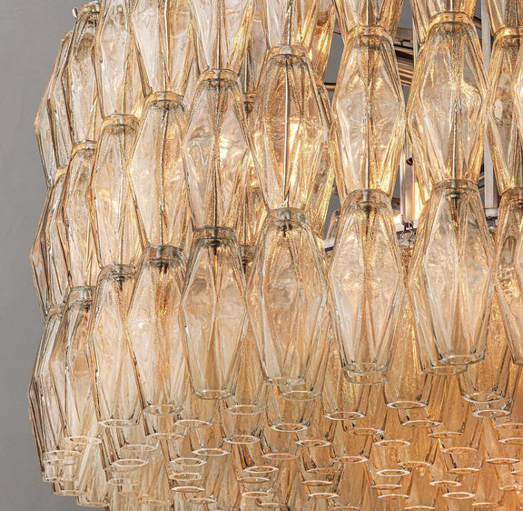 Chiara Glass Round Chandelier 47" - Franing
