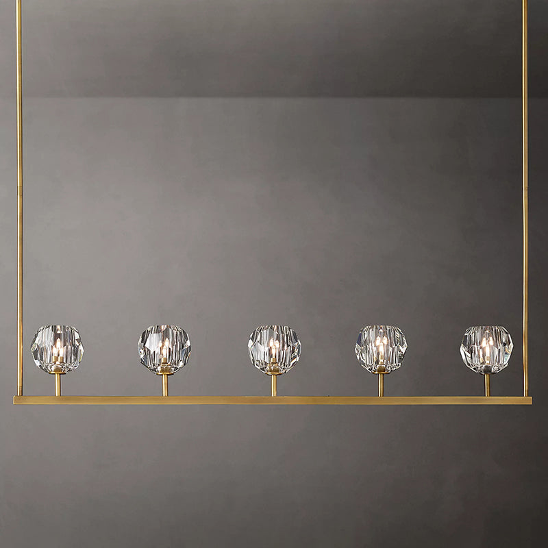 Boule Cristal Linear Chandelier 48" - Franing