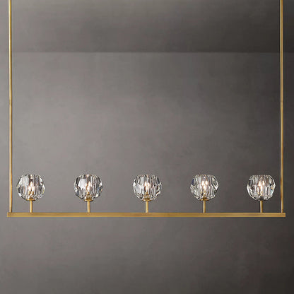 Boule Cristal Linear Chandelier 48" - Franing