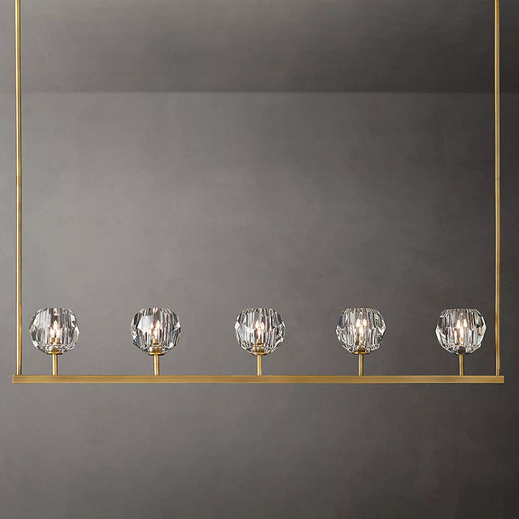 Boule Cristal Linear Chandelier 48" - Franing