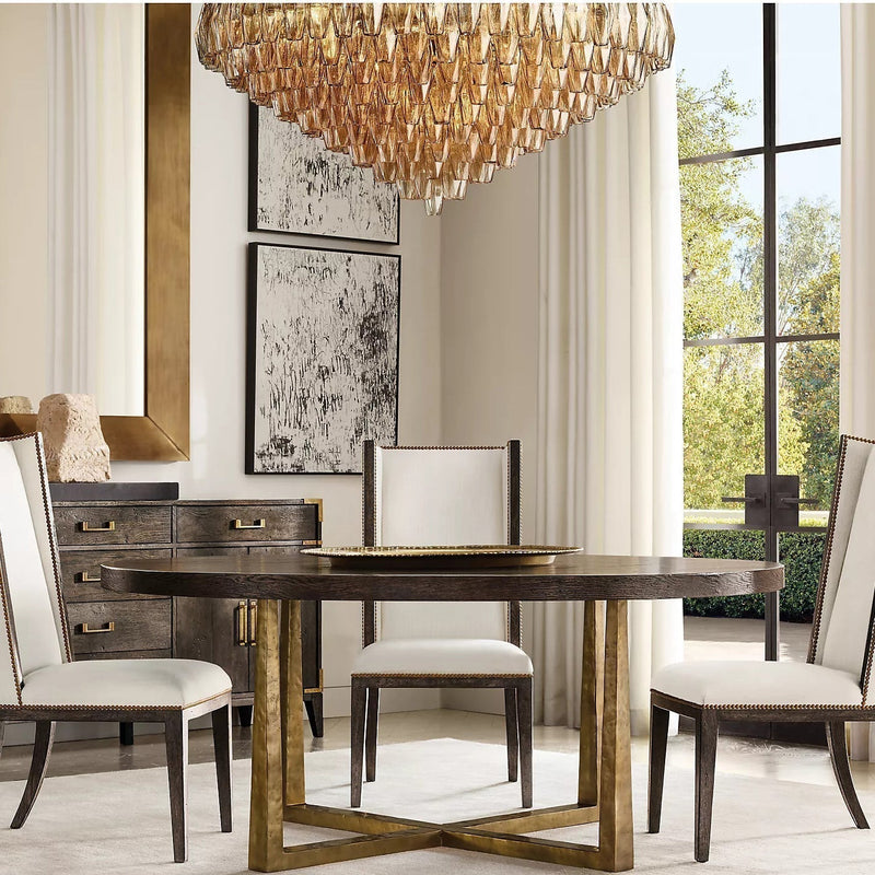 Chiara Glass Multi-Tier Round Chandelier 47" - Franing