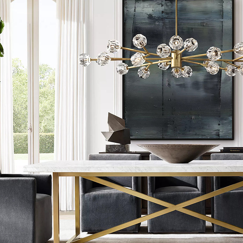 Boule Crystal Round Chandelier 72" - Franing