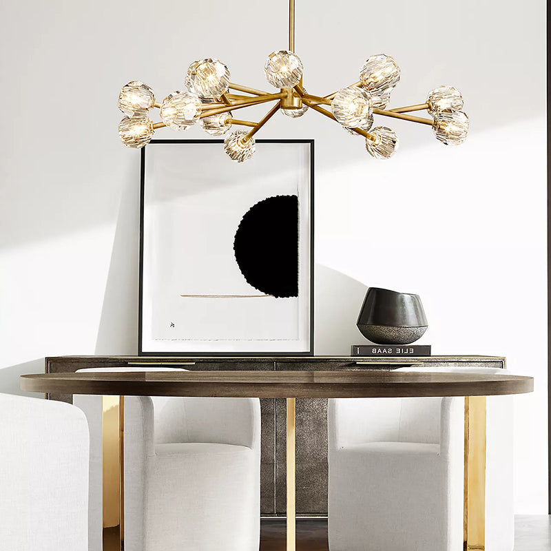 Boule Crystal Round Chandelier 72" - Franing