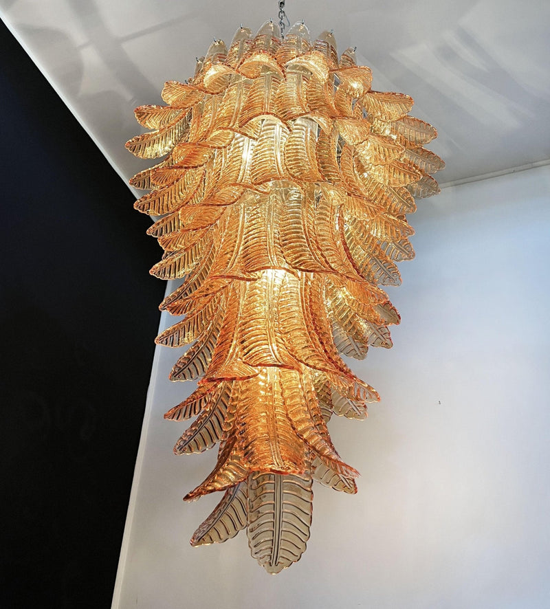 Rosalind Murano Amber Chandelier