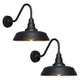 2 pack Dusk to Dawn Barn Light Large Size. Outdoor Waterproof Gooseneck Barn Light