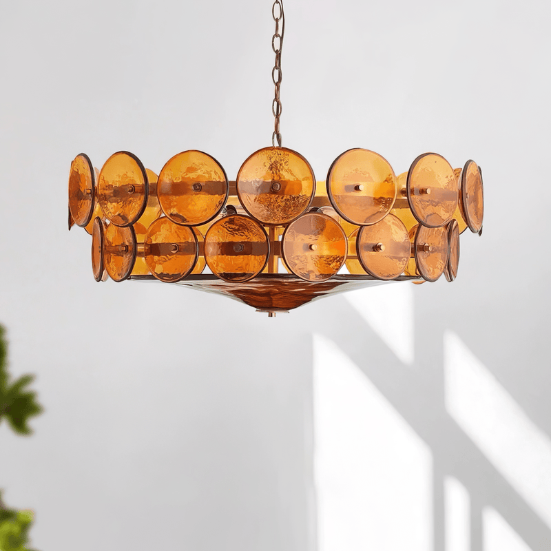 Solaris Disc Murano Chandelier