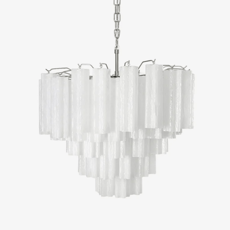 Frosted Murano Cascade Chandelier
