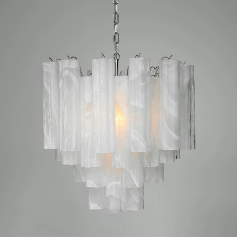 Frosted Glass Tubes Chandelier