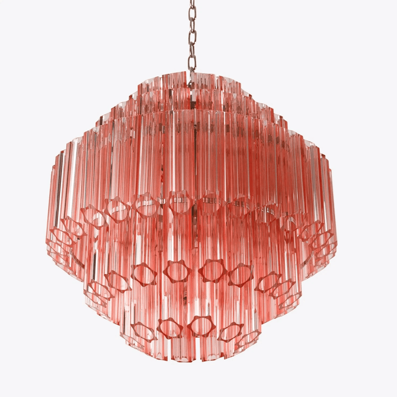 Pink Palermo Murano Chandelier