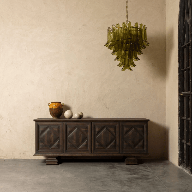 Green Petalo Chandelier