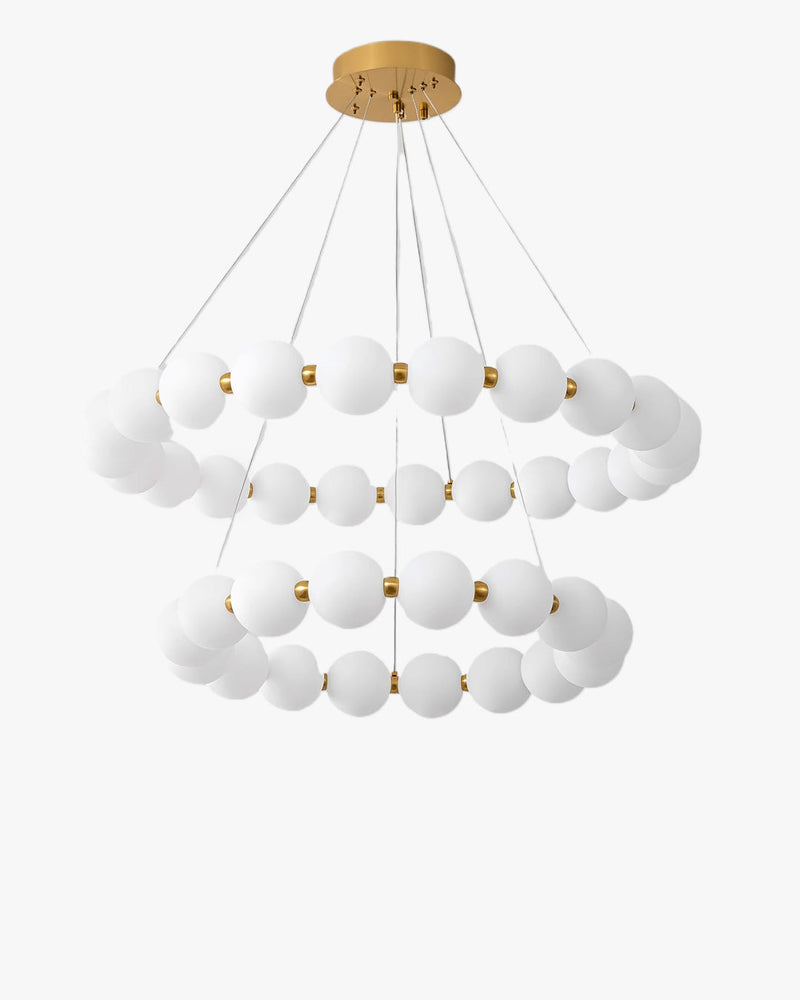 Acoji | Pearl Necklace Round Chandelier