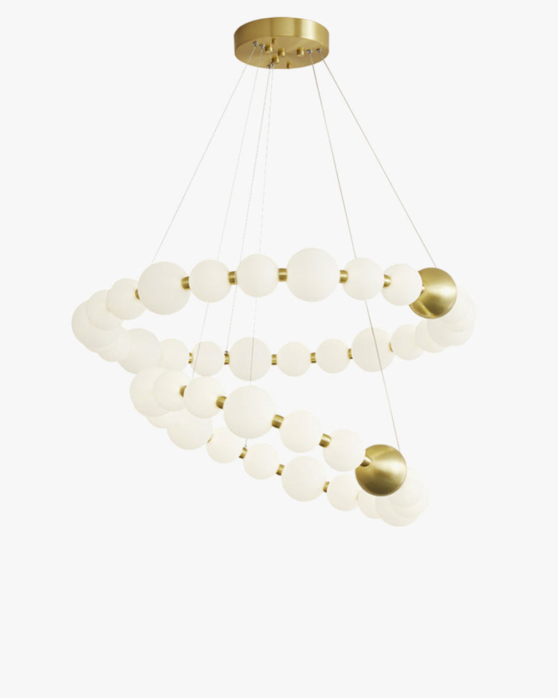 Acoji | Pear Necklace Circular Chandelier