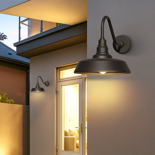 Dusk to Dawn Barn Light Large Size.Outdoor Waterproof Gooseneck Barn Light