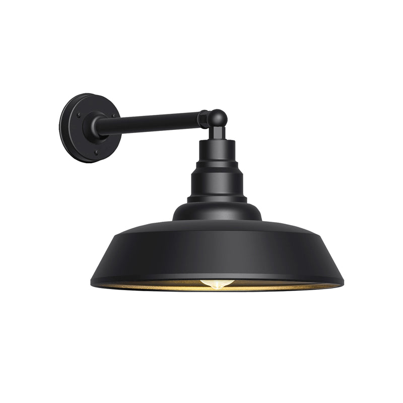 Premium Outdoor Barn Light – Straight Arm Farmhouse Wall Sconce for Patio. Garage. or Entryway