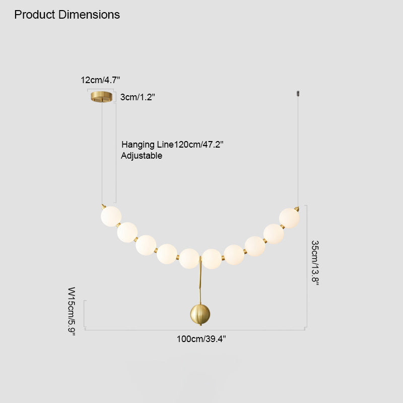 Acoji | String Pearl Chandelier