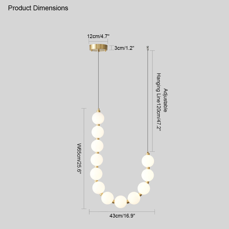 Acoji | String Pearl Chandelier