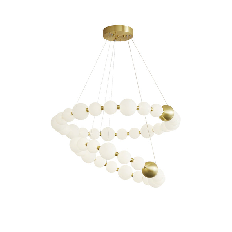 Acoji | Pear Necklace Circular Chandelier