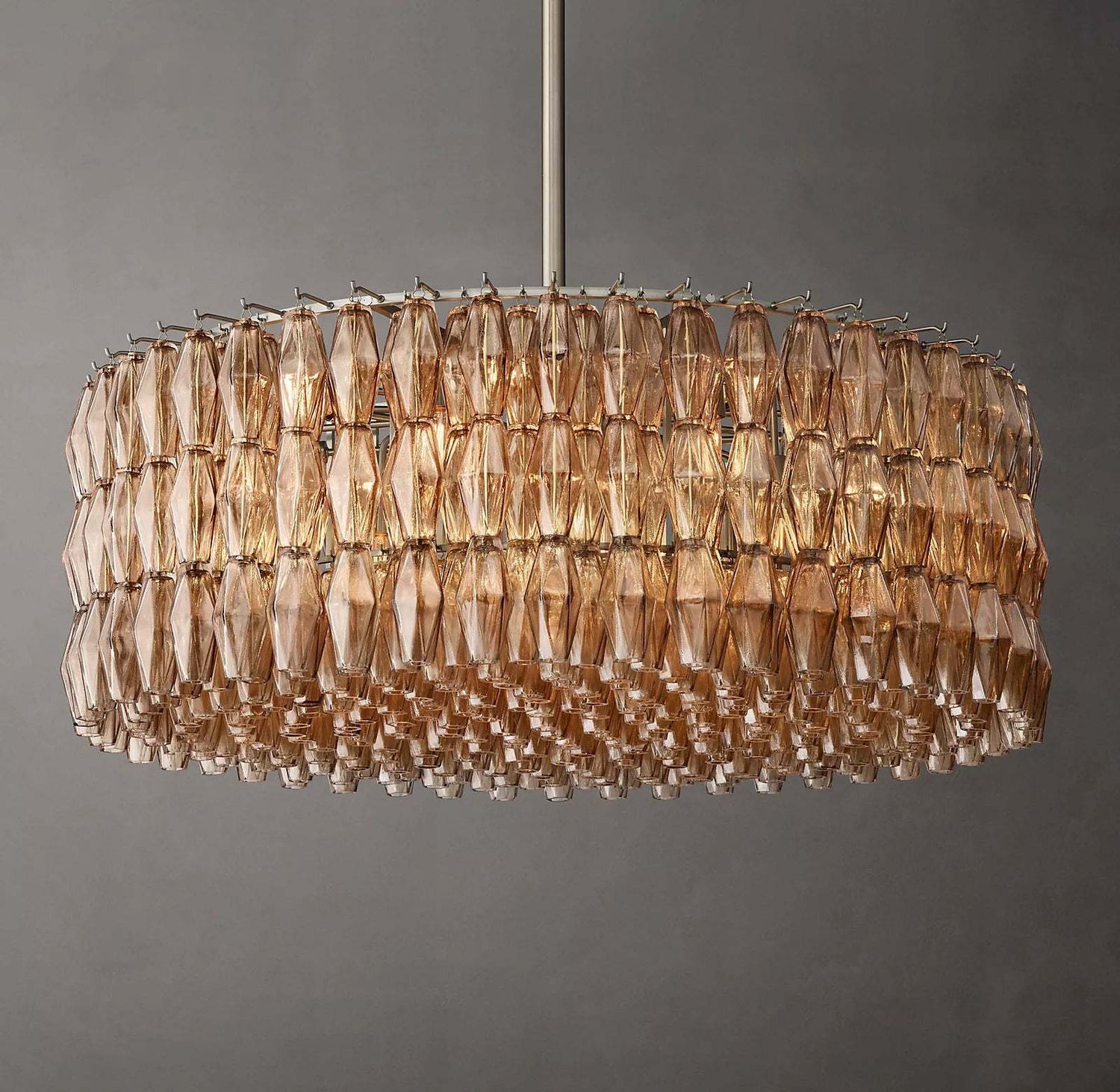 Chiara Glass Round Chandelier 47" - Franing