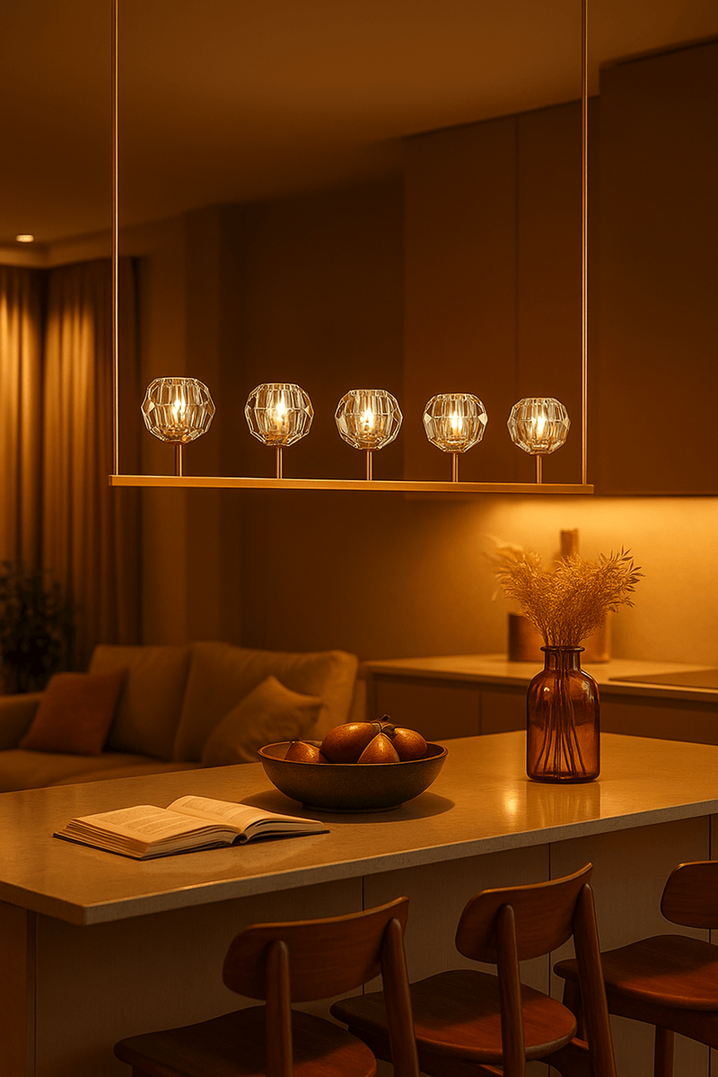 Boule Cristal Linear Chandelier 48"