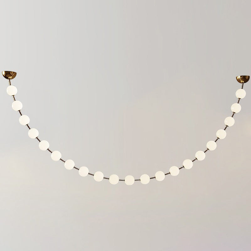 Acoji | Pearl Acrylic Ball Chandelier