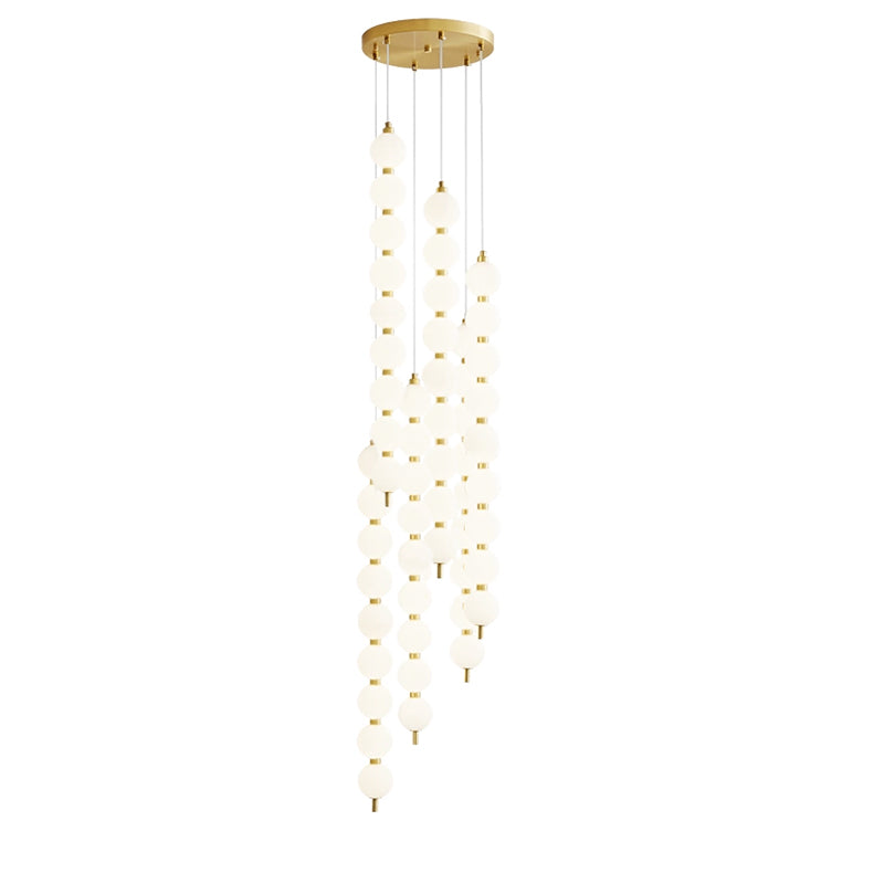 Acoji | Long Pearl Chandelier