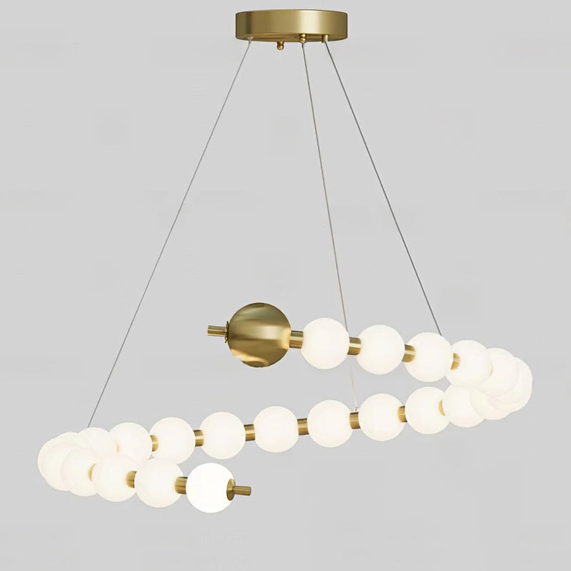 Acoji | Spiral Pearl Chandelier