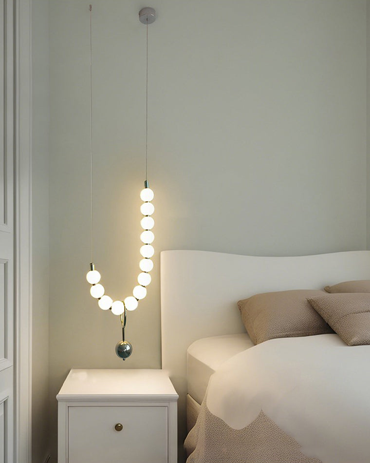 Acoji | Pearl Brass Globe Chandelier