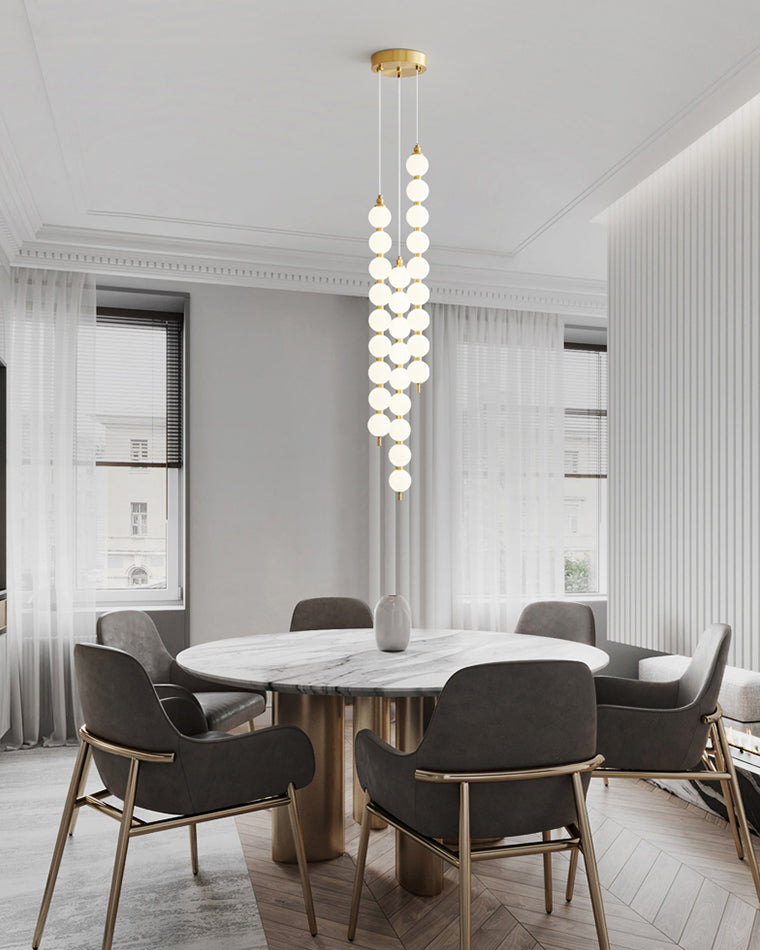 Acoji | Long Pearl Chandelier