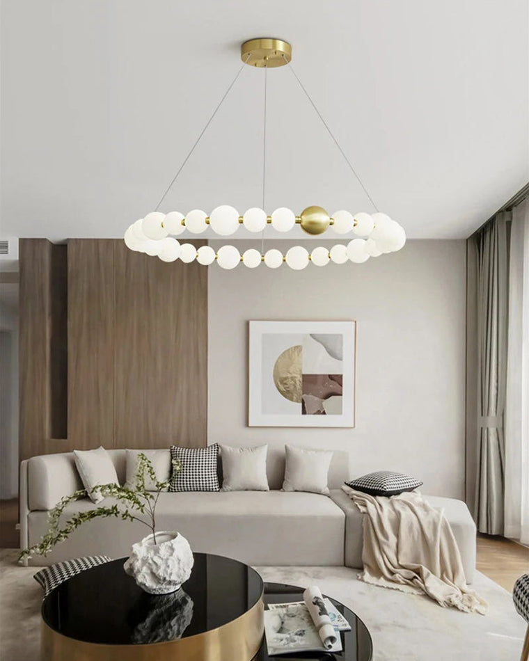 Acoji | Spiral Pearl Chandelier