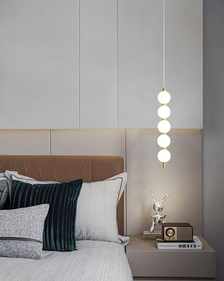 Acoji | Long Pearl Chandelier