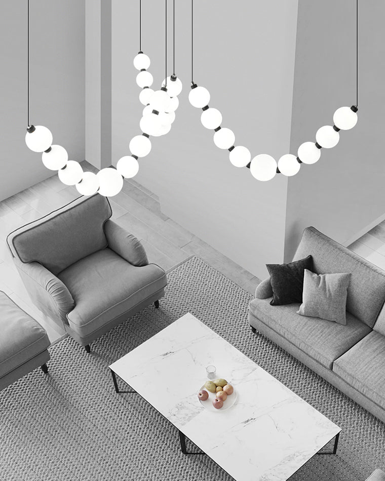 Acoji | Arc Pearl Chandelier