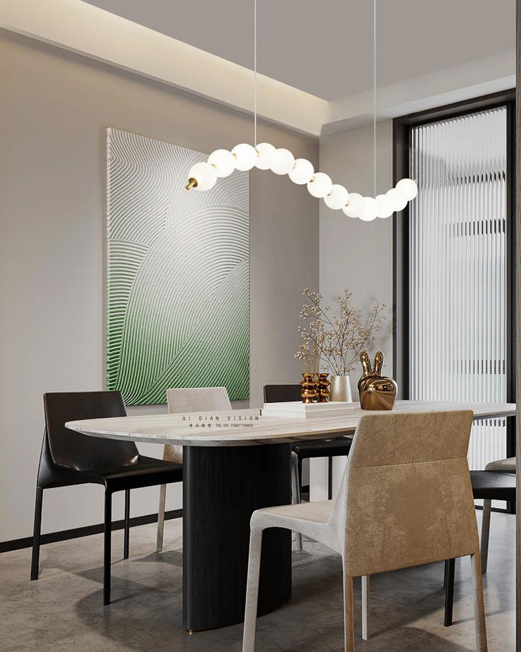 Acoji | String Pearl Chandelier