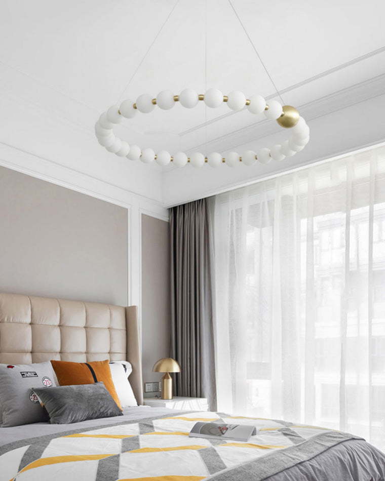 Acoji | Pear Necklace Circular Chandelier