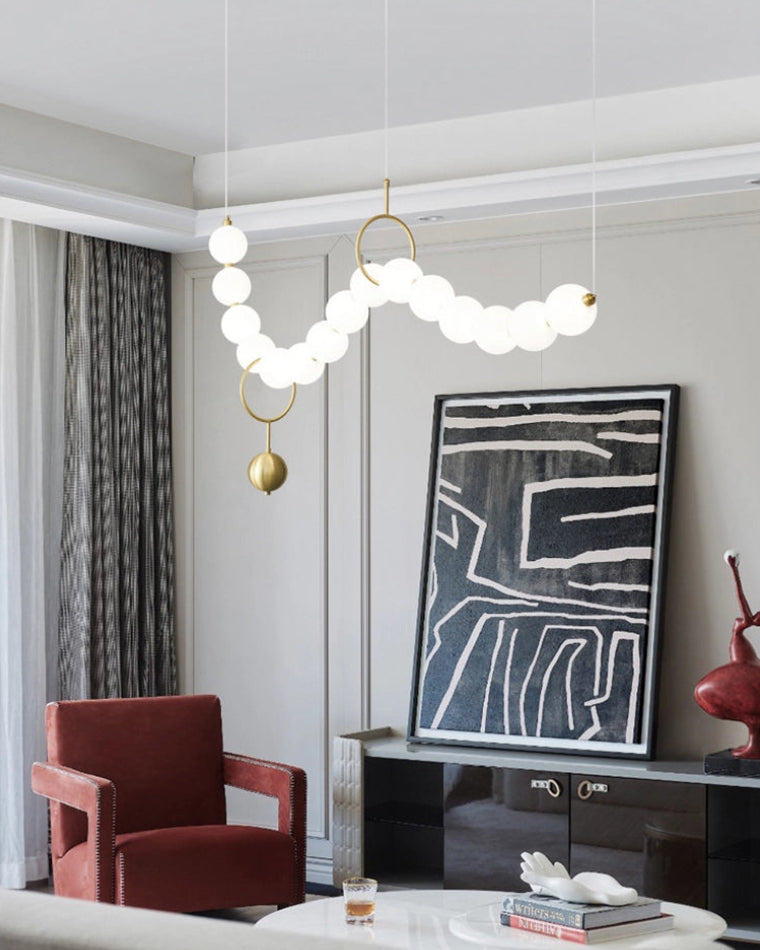 Acoji | String Pearl Chandelier