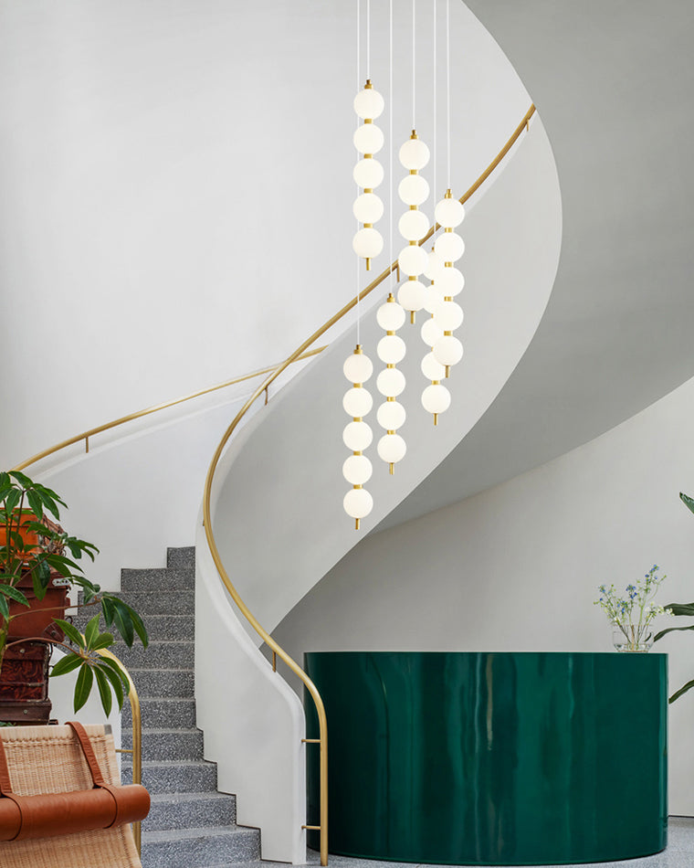 Acoji | Long Pearl Chandelier