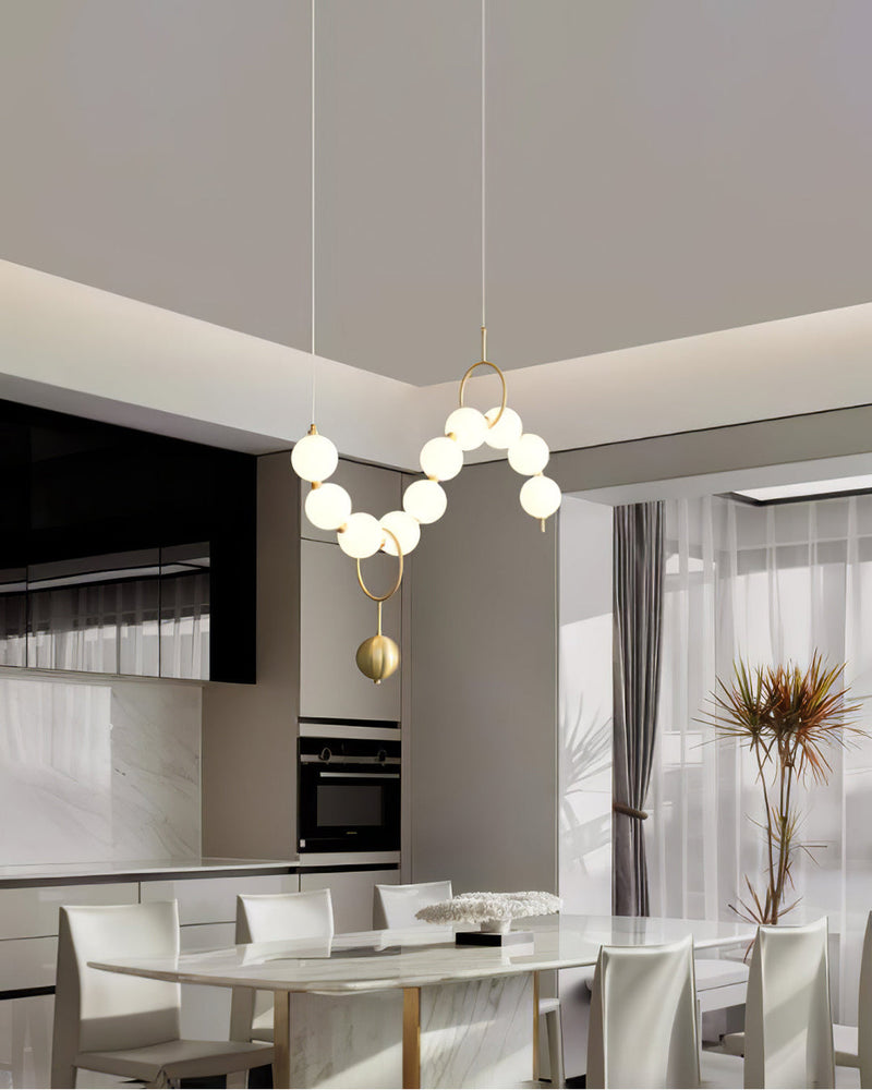Acoji | String Pearl Chandelier